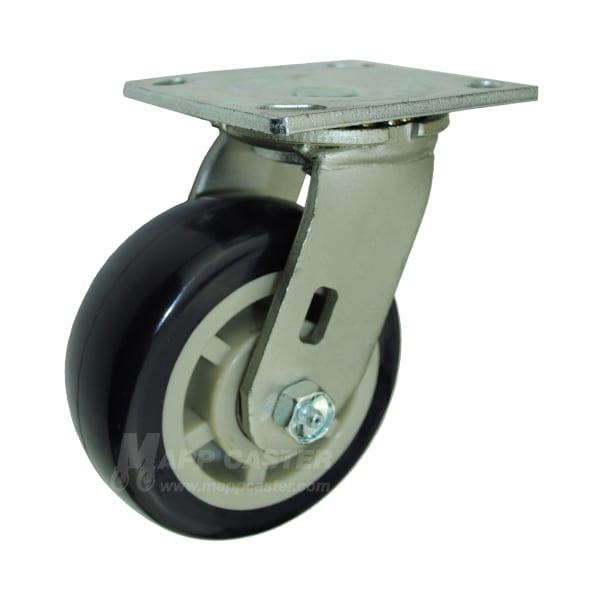 Mapp Caster 5"X2" Patriot Poly. on Polyolefin Core Wheel Swvl Caster, 800 Lbs Cap 146PRX520S - main